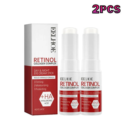 Retinol Eye Cream Stick Anti Aging Fade Dark Circles Under the Eyes Remove Eye Bags Moisturizing Firming Skin Eyes Care