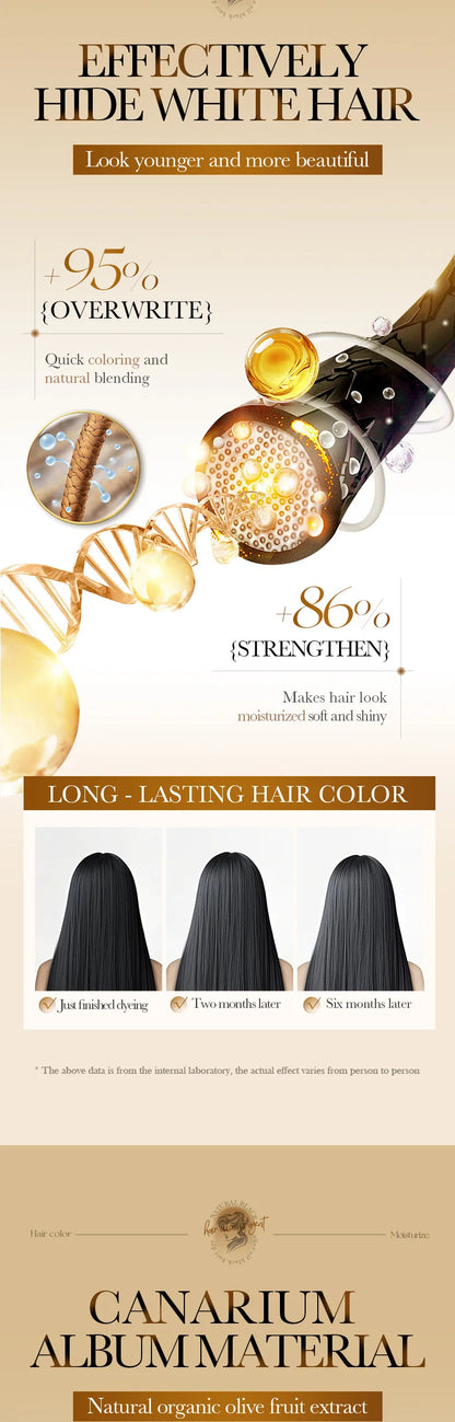 10 Pcs Fast Black Hair Shampoo 15 Mins Fast Become Black Hair Dye Herb Natural Hair Care Restore Colorant Shampoo Hair Care