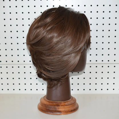 613 Blonde Short Bob Straight Wig for Man 8 Inch 13*4 Synthetic Lace Wigs 150% Density with Heat Resistant Fiber Hair Wig