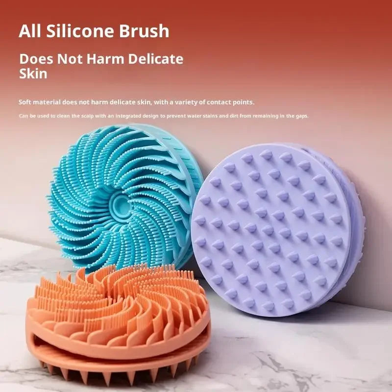 Soft Silicone Body Scrubber Scalp Exfoliating Non-irritating Body Wash Massager Bath Shower Skin Care Tool