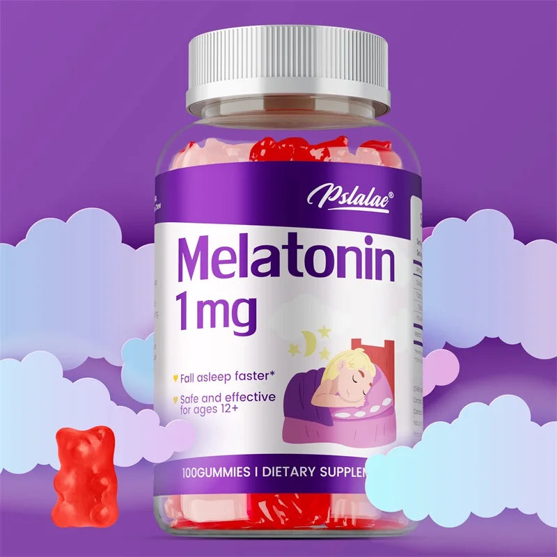Melatonin Gummies 1mg - Children's Sleep Aids, Relieves Stress, Improves Insomnia, Improves Sleep Quality and Deeper Sleep