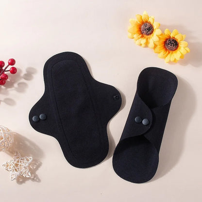 Anti-Slip Washable Menstrual Cloth Pads Seamless Pure Cotton Sanitary Napkin Soft Breathable Panty Liner Night