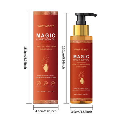 West Month Firming Body Oil Deep Moisturizing Dry Skin Tightening Firming Brightens Skin Tone Anti Aging Repair Damaged Skin
