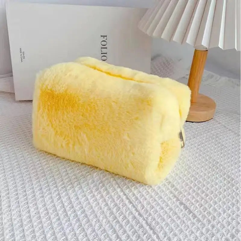 New-Plush Makeup Bags For Women Soft Travel Cosmetic Bag Organizer Case Lady Girls Make Up Case