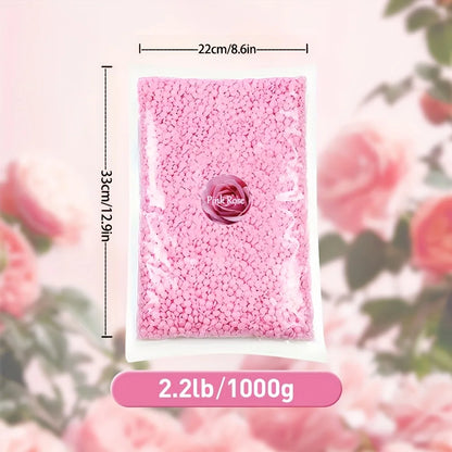 2.2lb/1000g Hard Wax Beads,Wax Beans for Hair Removal Kit Waxing Beads,Brazilian BikiniWax HardWaxHairRemoval for Face,Body,legs,AtHomeWaxingBeadsforWomen Men
