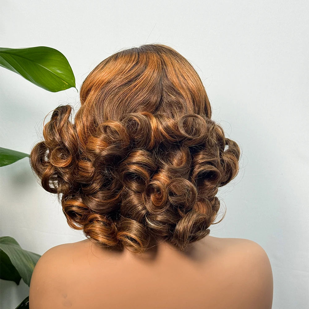 Loose Body Wave Chocolate Brown 4x4 5x5 HD Lace Frontal Bob Wigs Human Hair PrePlucked Brazilian Colored Human Hair Wigs 250%