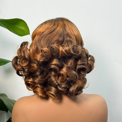 Loose Body Wave Chocolate Brown 4x4 5x5 HD Lace Frontal Bob Wigs Human Hair PrePlucked Brazilian Colored Human Hair Wigs 250%
