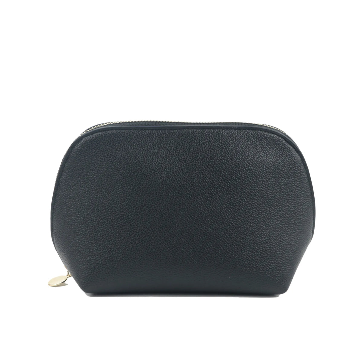 Customized Letters PU Leather Cosmetic Storage Bag Classic Simple Atmosphere Solid Color Make Up Bag Advanced Zipper Wash Bag