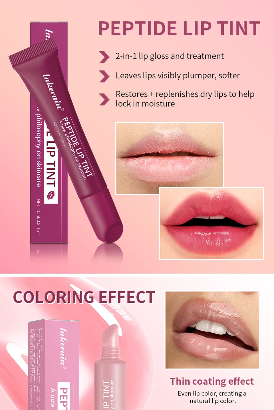 Christmas Gift Hydrating Lip Gloss Glitter Plumping Lipgloss High Shine Glass Finish Nude Colors Shiny Jelly Liquid Lipstick