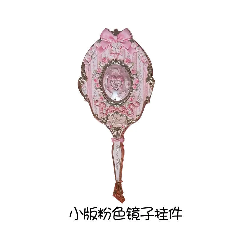 Flower Know Bunny Garde Series Compact Handheld Mirror Portable Cosmetic Makeup Mirror