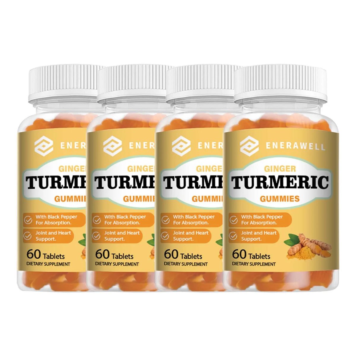 Turmeric Gummies, Boosts Immunity, Promotes Skin Health, Improves Mobility, Improves Blood Circulation, Regulates Blood Lipids