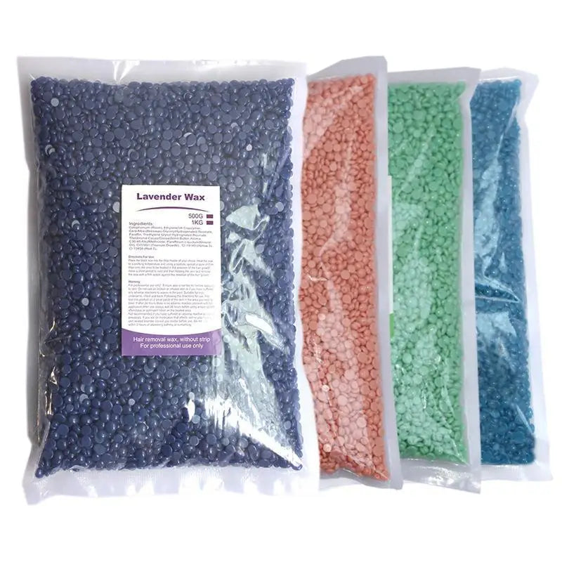 /Kuz/500g Waxing Wax Beans For Hair Removal Full Body Hot Film Hard Depilatory Wax Beads For Wax Heater Machine Hard Wax Beans