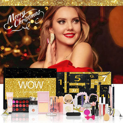 Girls Makeup Advent Calendar Surprise Blind Box 24pcs Skin Care Products Gift Box Christmas Countdown Calendar Beauty Care Set