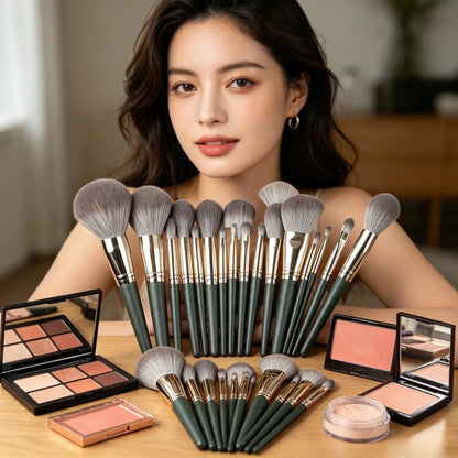 14‑Piece Makeup Brush Kit Professional Cosmetic Brushes Set for Eyeshadow Concealer Blush Multipurpose Beauty Tools