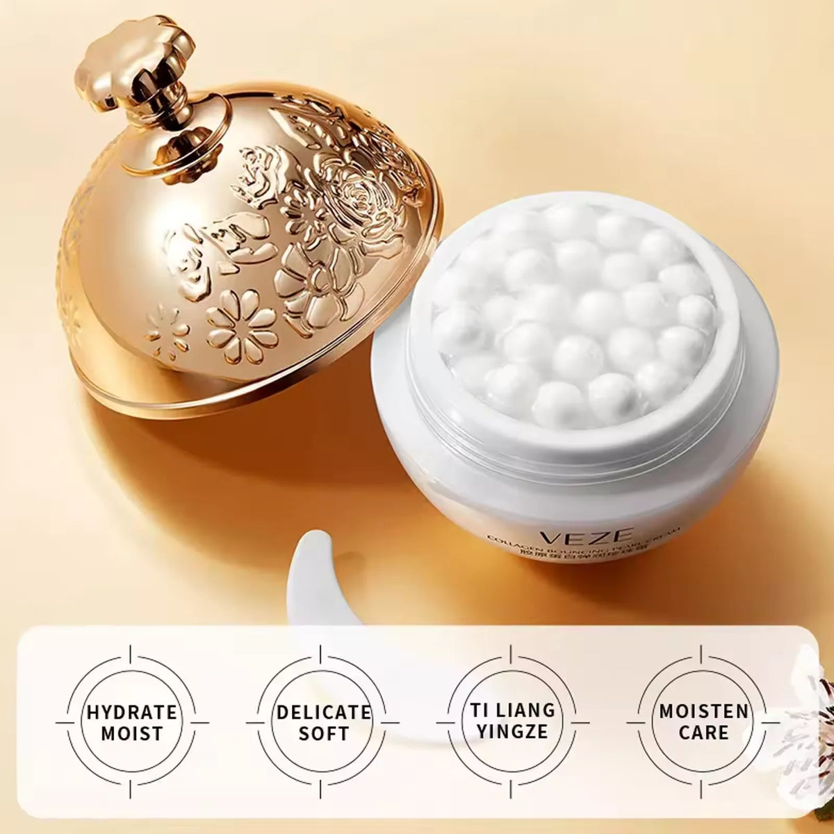 Collagen Pearl Filling Brighten Facial Cream Lifting Firming Moisturizing Korean Cream Face Cream Skin Care For Women Products