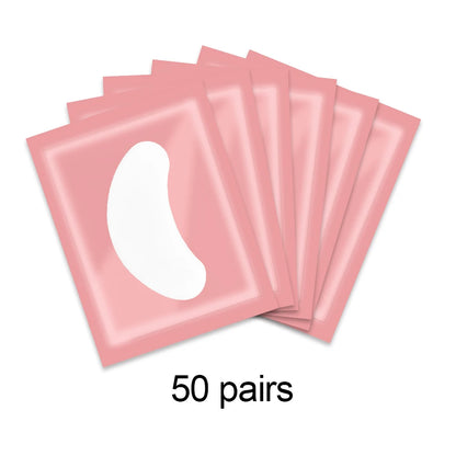 50 Pairs Eyelash Extension Patch Hydrogel Patches Gel Pad Makeup Lash Lift Tools Under Eye Patch Pads for Eyelash Extension