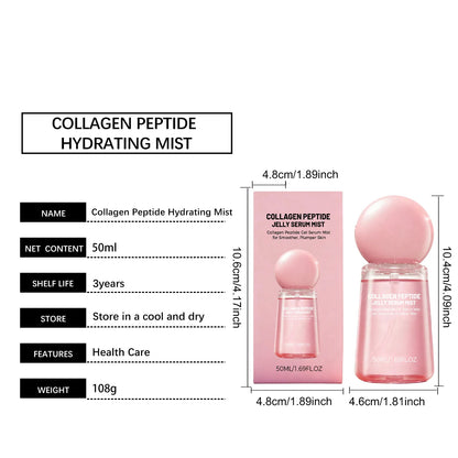 Caviar PDRN&Collagen Peptides Jelly Serum Mist Set,Reshape Skin Cells&Instant Plump,Firm & Anti‑Wrinkle,Dewy Glow&Jelly to Mist Technology,On the Go Skincare Capsule,Clean&Gentle Formulation,Travel Essentials&Self Care Gift