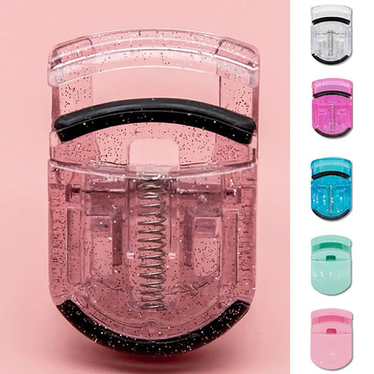 Portable ABS Eyelash Curler Silicone Mini Eyelash Curling Clip Multicolor False Eyelashes Auxiliary Beauty