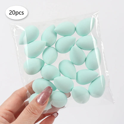 20pcs Mini Finger Puff Beauty Cosmetic Foundation Cosmetic Sponge Makeup Blender Suitable for Cream & Powder Concealer