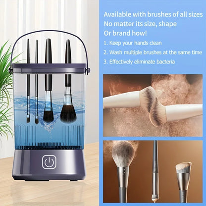 3 in 1 Automatic USB Makeup Brush Cleaner Electric Portable Rechargeable Professional Makeup Cleaner for Makeup Brushes