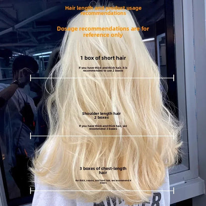9 Degrees Natural White Gold Fading Paste Tasteless Hair Bleaching Agent Long Lasting Easy to Wash Decolor Cream