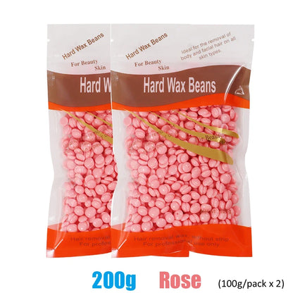 50g/200g/500g Hard Wax Beans for Hair Removal Body European Brazilian Pearl for Wax Warmer Waxing Beans for Wax Heater Machine