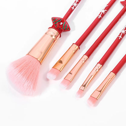 Christmas series makeup brush, creative design, candy Christmas tree eye shadow brush, Christmas ball special makeup tool