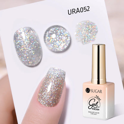 UR SUGAR 15ml Gel Nail Polish Neon Blue Red Green Pastal Nude UV/LED Soak Off No Wipe Nail Gel Polish Suitable For Summer Autumn