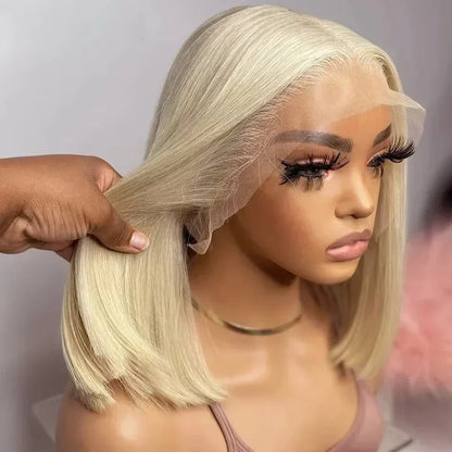 613 Blonde 13x4 Hd Lace Front Wig Layered Straight Natural Hairline Glueless Synthetic High Quality Cheap Lace Wig For Women
