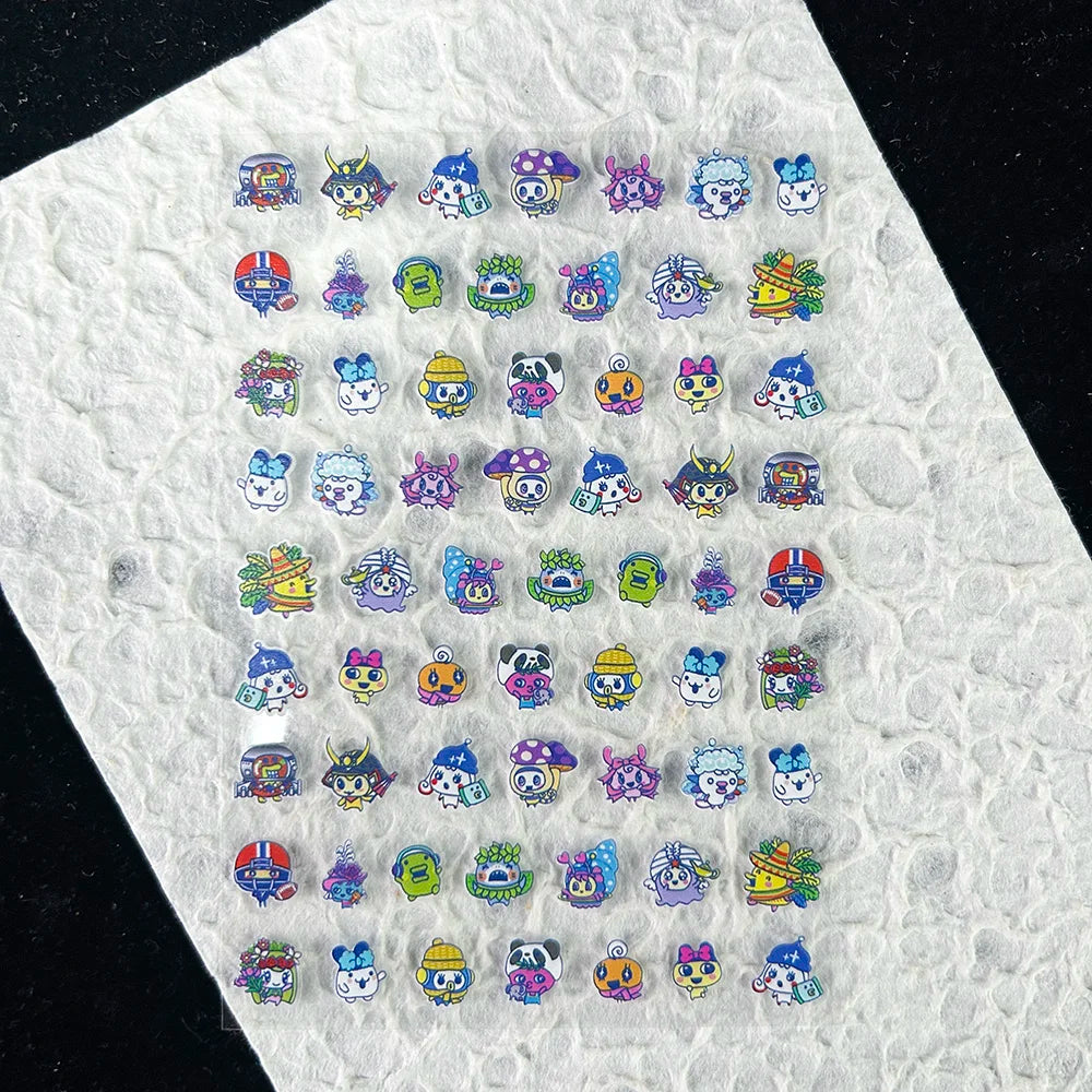 Cute Y2k Stytle Pvc Ancient Small Animals Adhesive Stickers Nail Art Waterproof Diy Charms Loptop Phone Case Scrapbook Sticker