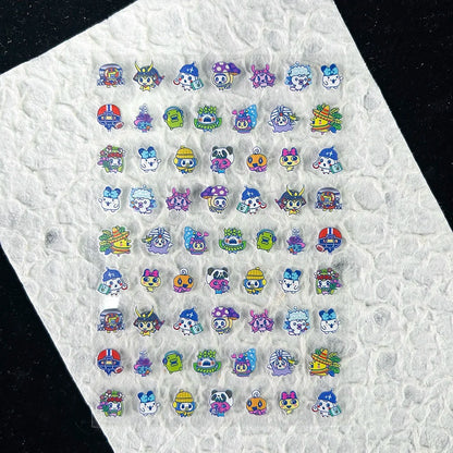 Cute Y2k Stytle Pvc Ancient Small Animals Adhesive Stickers Nail Art Waterproof Diy Charms Loptop Phone Case Scrapbook Sticker