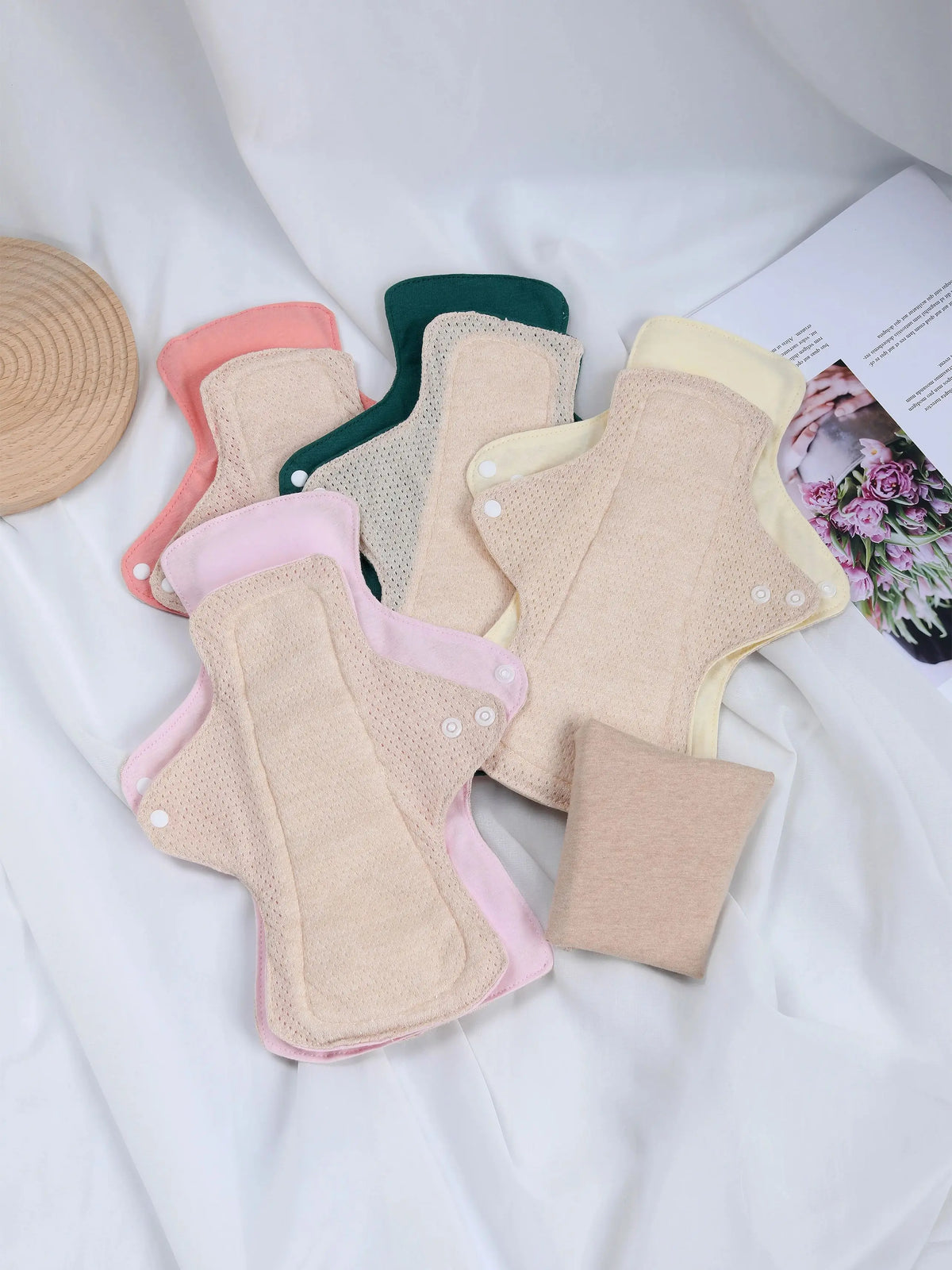 AIO Washable Incontinence Pads, Leak Proof Reusable Sanitary Pads for Women, Urine Proof Period Underwear Pads 3PCS Wholesale