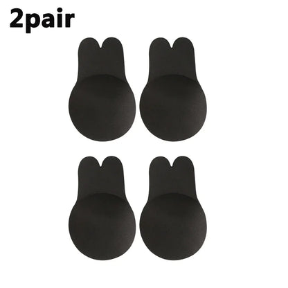 Women Breast Lifting Stickers Push Up Bras Silicone Invisible Chest Strapless Breast Rabbit Lift Up Tape Nipple Cover Bra Pads