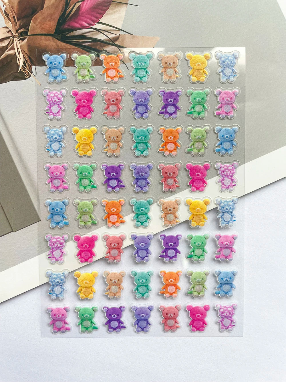 Pvc Mini Kawaii Kiioit Rilakkuma Strawberry Stickers Nail Art Waterproof Scrapbook Car Helmet Handbook Skateboard Stickers Gifts