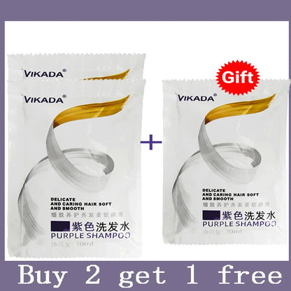 300Ml Color Fixing Purple Shampoo Lock Color Cover Gray Hair Fade Yellow After Bleach Hair Dye Long Lasting Non-irritating Care