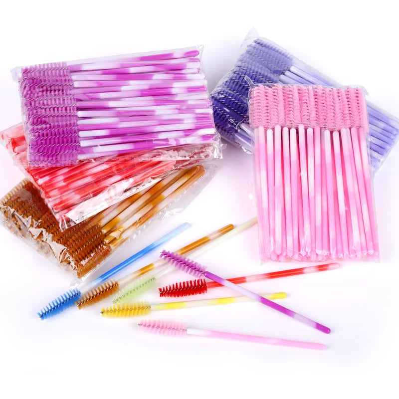 Christmas Eyelash Brush Tube Reusable Eyebrow Brushes Mascara Wand Dust-proof Cleaner Storage Cosmetics Makeup Tools