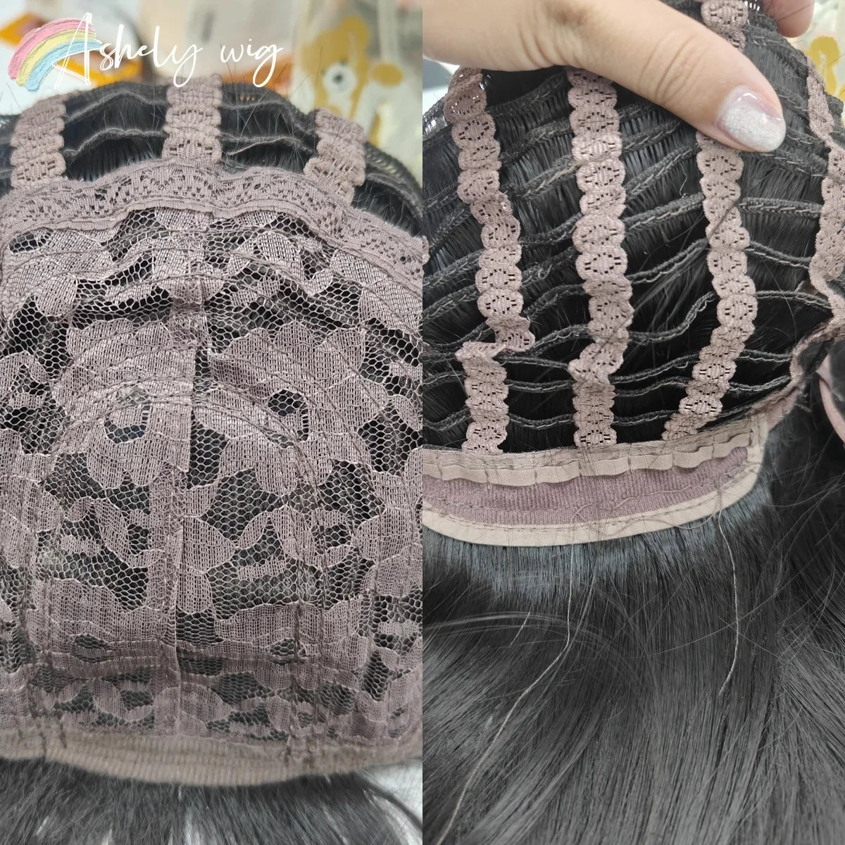 Black Wig with Bangs Long Straight Synthetic Wigs for Women 24inch Lolita Cute Natural High Temperature Fibers for Daily Use 가발