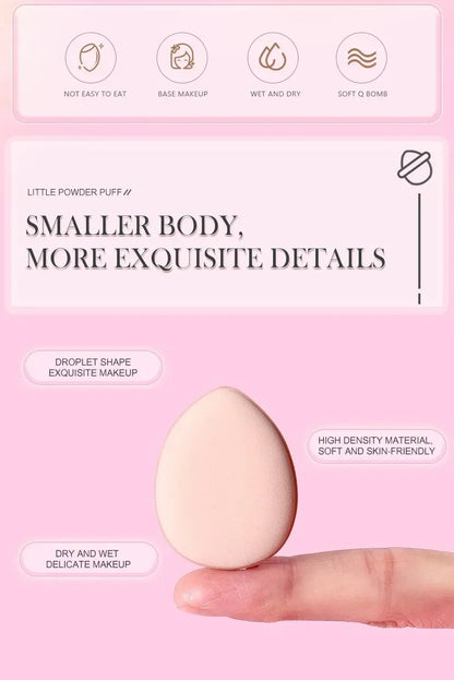 CNK 5/10Pcs Mini Finger Puff Foundation Small Air Cushion Powder Sponge Face Concealer BB Cream Cosmetic Applicator Makeup Tool