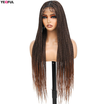 Braided Wigs Lace Front Synthetic Wig Bohemian Braided Wigs Boho Braids Wig Full Lace Braided Wigs Cheap Wigs On Sale Clearance