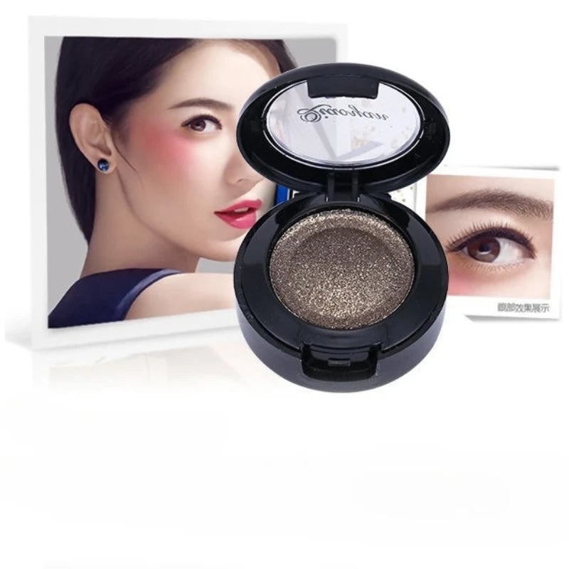 Fashion Nude Eyeshadow Makeup Matte Shimmer Eye Shadow Palette Make Up Glitter Eyeshadow With Brush Mirror 133#