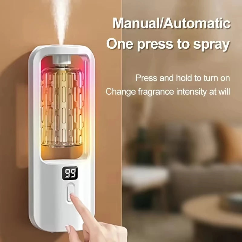Portable Aroma Diffuser Fragrance Essential Oil Aromatherapy Machine Wall Mounted Humidifier Machine Air Freshener