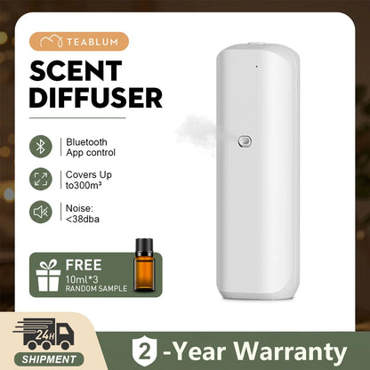 TEABLUM Coverage 300m³ Aromatherapy Machine Electric Fragrance Diffuser Bluetooth Home Air Freshener Socket Type Scent Diffuser