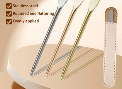 Stainless Steel Makeup Foundation Spatula Mixing Stick Powder Base Cream Mixing Tools Cosmetic Nail Gel Stirring Toner Plate Kit