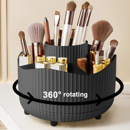 360° Rotating Makeup Brush Holder Cosmetic Brush Holder Large Capacity Lipstick Eyebrow Makeup Brush Holder Jewelry Container