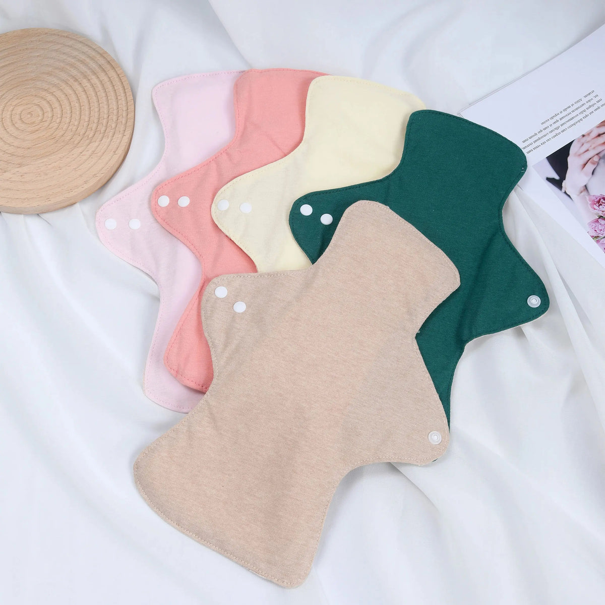 AIO Washable Incontinence Pads, Leak Proof Reusable Sanitary Pads for Women, Urine Proof Period Underwear Pads 3PCS Wholesale