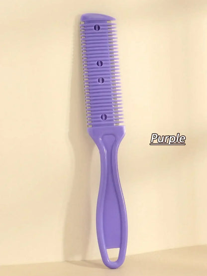 Double-Sided Double Blade Barber Comb, 1pc Thinning Razor Comb, Thinning Comb, Slim Hair Trimming Comb, With Thin