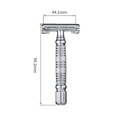 Butterfly Double Edge Safety Razor Shaver Beard Barber Wet Shaving Twist Open for Men Women with Blade