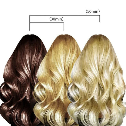 9 Degrees Natural White Gold Fading Paste Tasteless Hair Bleaching Agent Long Lasting Easy to Wash Decolor Cream