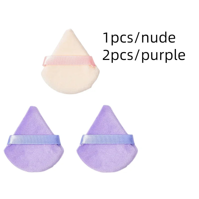 Colorful Triangle Makeup Puff Cosmetic Powder Pufff Makeup Sponge Puff Dry Use Women Smooth Beauty Washable Face Makeup Tool New