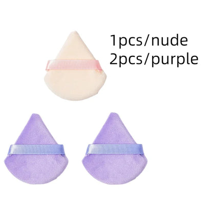 Colorful Triangle Makeup Puff Cosmetic Powder Pufff Makeup Sponge Puff Dry Use Women Smooth Beauty Washable Face Makeup Tool New